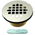 Westbrass Brass Body Compression Shower Drain W/ Grid in Polished Nickel D206B-05